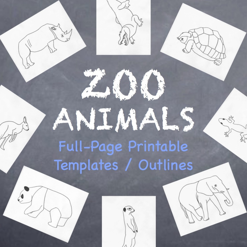 Zoo Animals Coloring Book (c) Kristen Dembroski