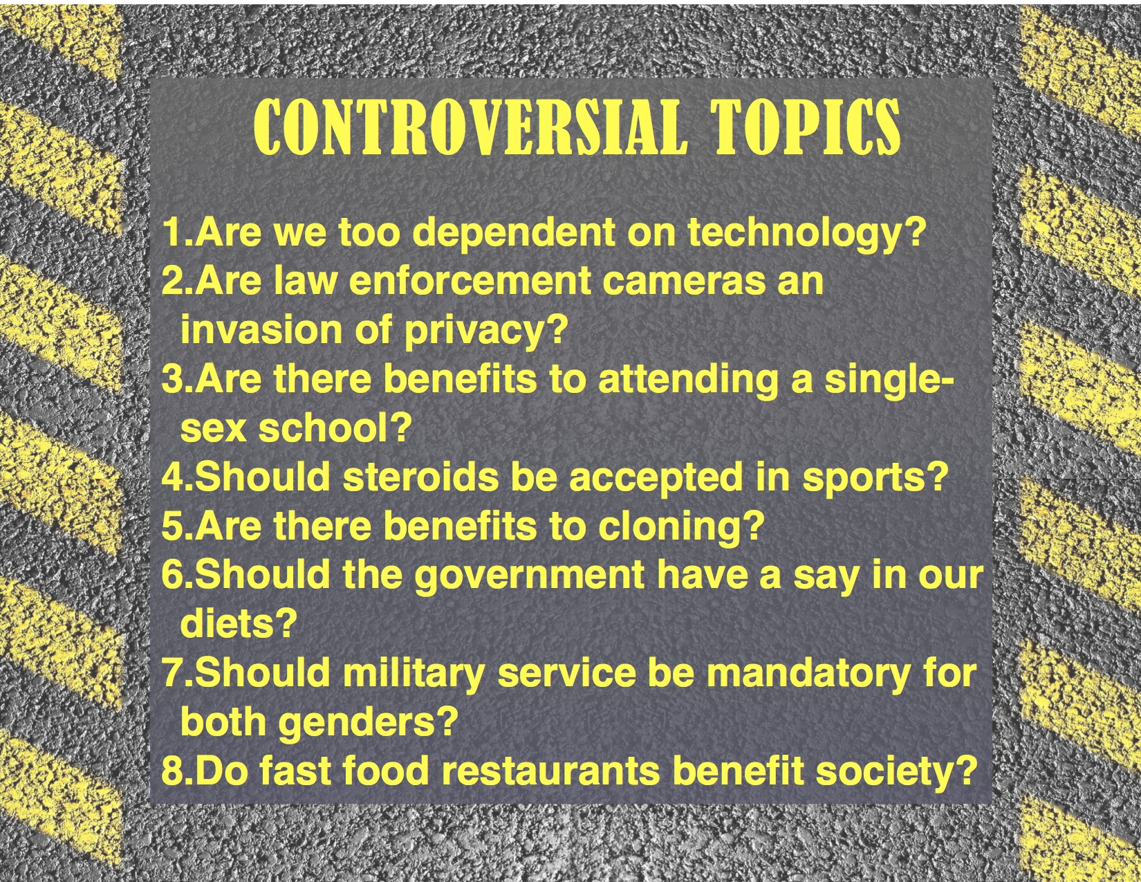 controversial issue essay prompts