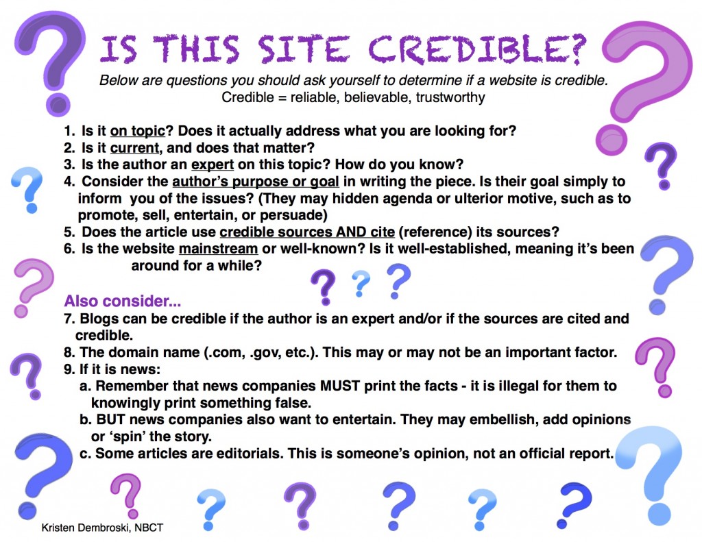 Is it Credible (c) Kristen Dembroski