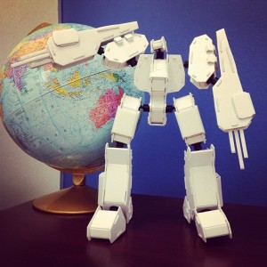 Dembrobot loves Geography (c) Kristen Dembroski