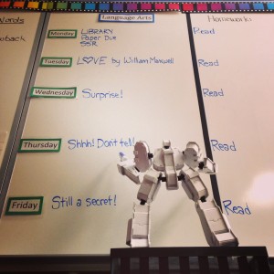 Dembrobot Plans a Secret Surprise (c) Kristen Dembroski