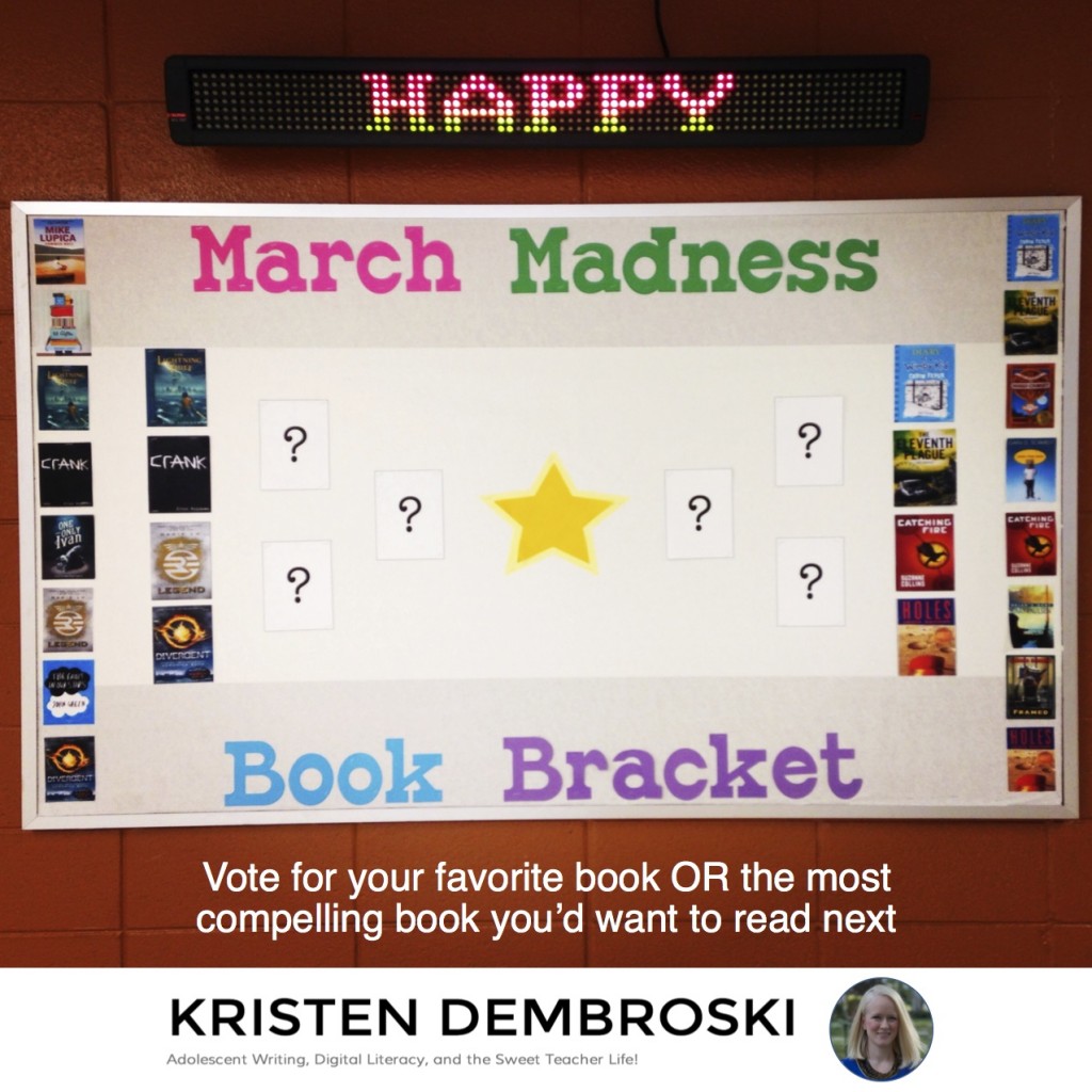 Elite Eight Book Bracket March Madness (c) Kristen Dembroski