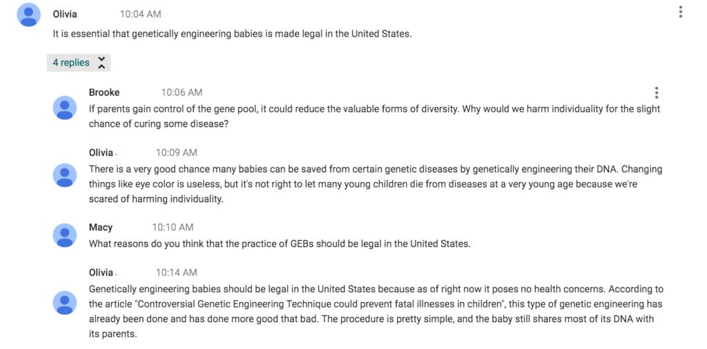 Topic: Genetically Engineered Babies