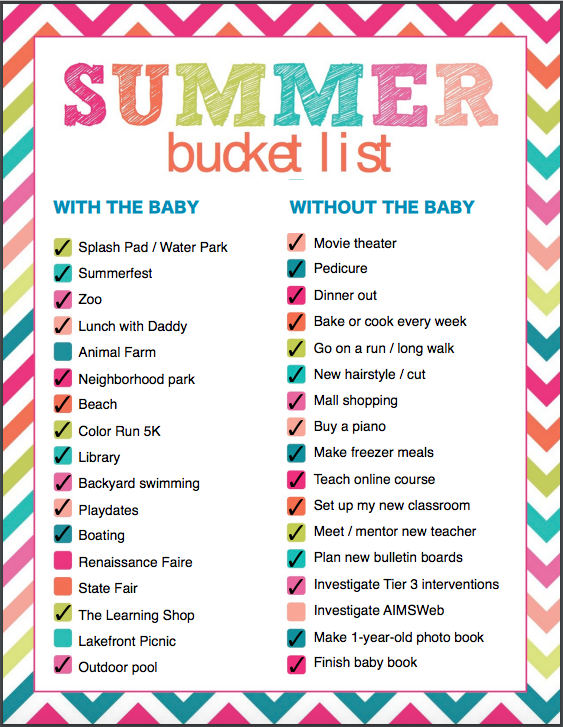 Summer Bucket List 2016 (c) Kristen Dembroski